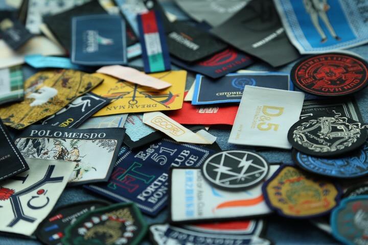 custom textile etiquette woven label 