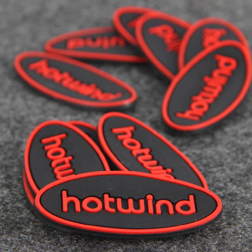 Customized clothing brand logo 2D Rubber badges, PVC labels