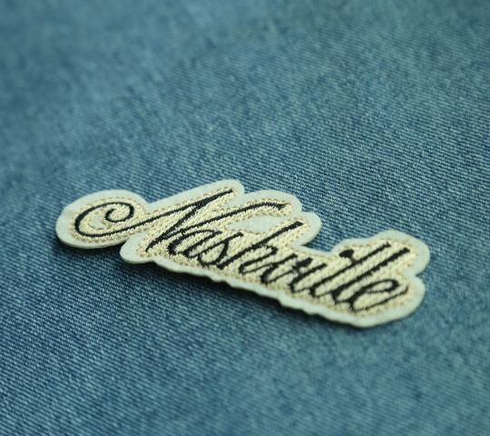 Text Embroidery Patch Letter Badge