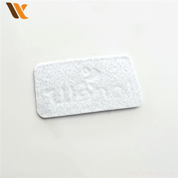 Siliver Color Synthetic PU Faux Leather Label